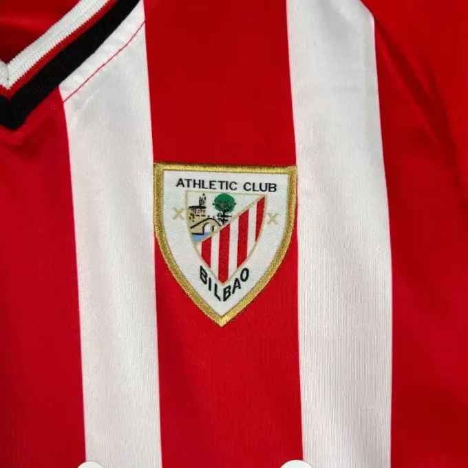 23-24 Kids Athletic Bilbao Soccer Jersey Home - Image 3