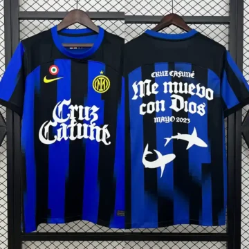 23/24 Inter Milan Soccer Jersey Home + Stadium Sponsor