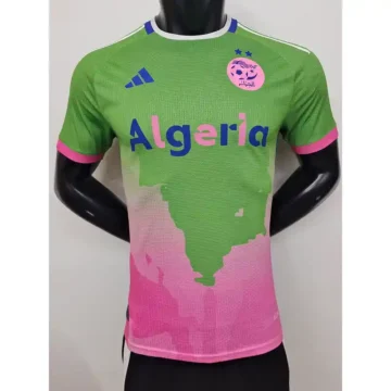 2024 Player Version Algeria Pink and Green Soccer Jersey