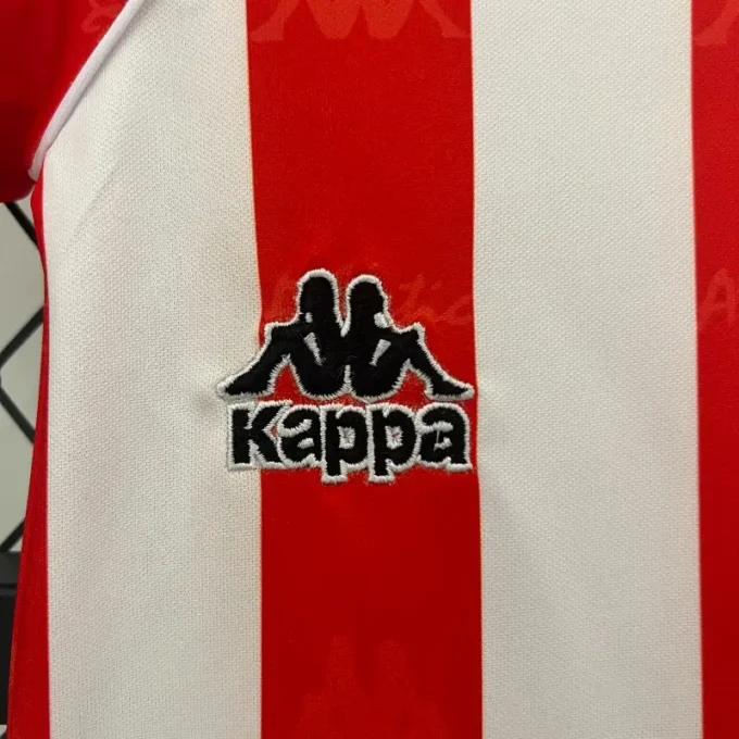 Retro 1995-97 Kids Athletic Bilbao Soccer Jersey Home - Image 2