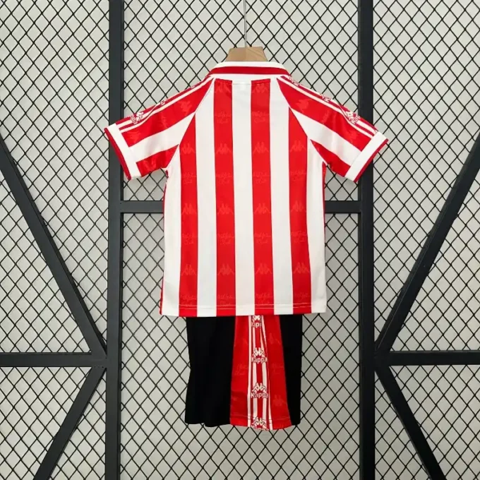 Retro 1995-97 Kids Athletic Bilbao Soccer Jersey Home - Image 8