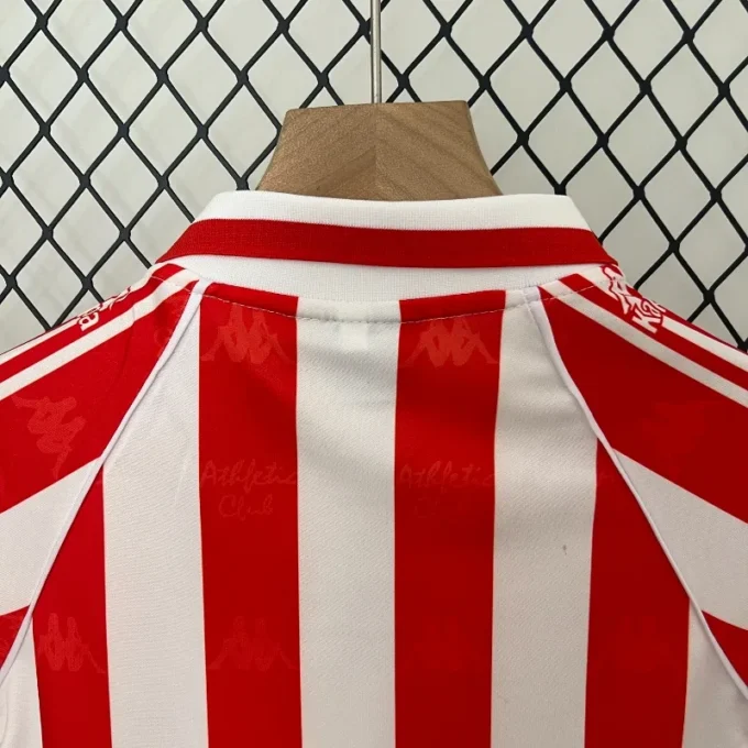 Retro 1995-97 Kids Athletic Bilbao Soccer Jersey Home - Image 7