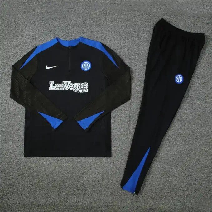 24/25 Player Version Inter Milan Black Track Jacket - Image 9